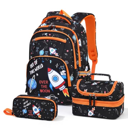 Mochila escolar resistente al agua de 3 piezas para evitar cuadernos mojados