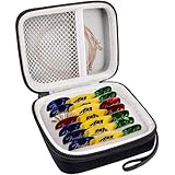 Estuche para púas de guitarra con 24 púas de colores de 0, juego de soportes para púas pequeñas