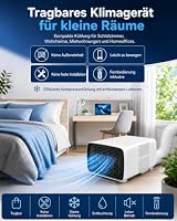 Tragbare Klimaanlage, 2700 BTU, 3-in-1, für Haus und Wohnwagen – Ansicht 6
