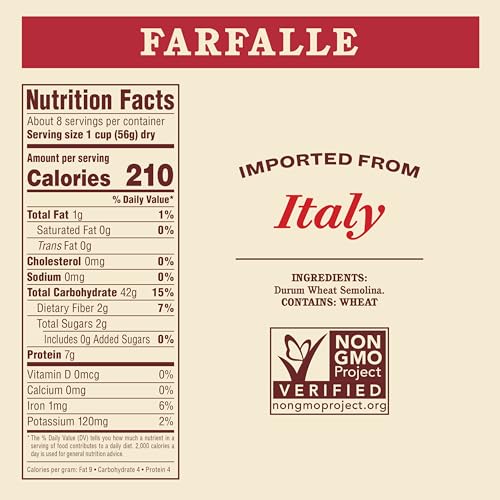 Image of Rao's Homemade Farfalle Pasta, 16 Oz Bag