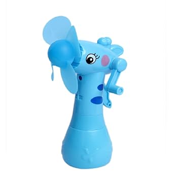 Kabello Kid's Hand Pressure Mini Fan Cute Squeeze Toys/Cool Summer Fan/Fan Without Battery (Multicolor)
