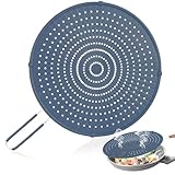 【Halten Sie Ihre Küche sauber】Dieser Silikon Spritzschutz für Pfannen verhindert effektiv Spritzer und Verschmutzungen beim Kochen. Mit diesem praktischen Küchenhelfer ist Schluss mit dem lästigen Reinigen von Herd, Arbeitsplatte und Wänden nach dem Braten. Unser Spritzschutz ermöglicht ein stressfreies Kocherlebnis.