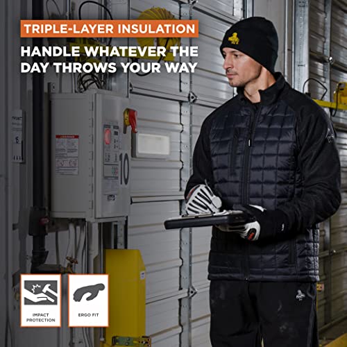 Refrigiwear Fiberfill Insulated Tricot Lined Ergo Goatskin Leather Gloves (White, Large) #TOP3