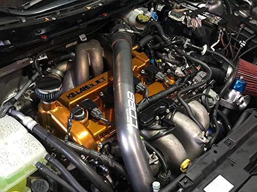 Cfm Performance Baffled Billet Valve Cover Breather Compatible With 2010-2013 Mazdaspeed 3 (Textured Black) #TOP2