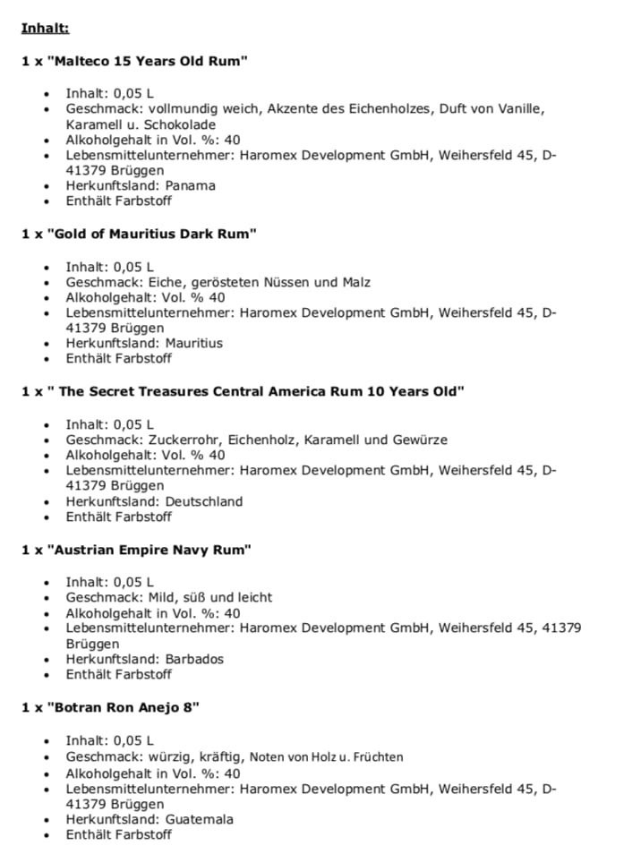 Die Probierkiste - Rum Klassik 5 | Rum Probierset – Bild 5