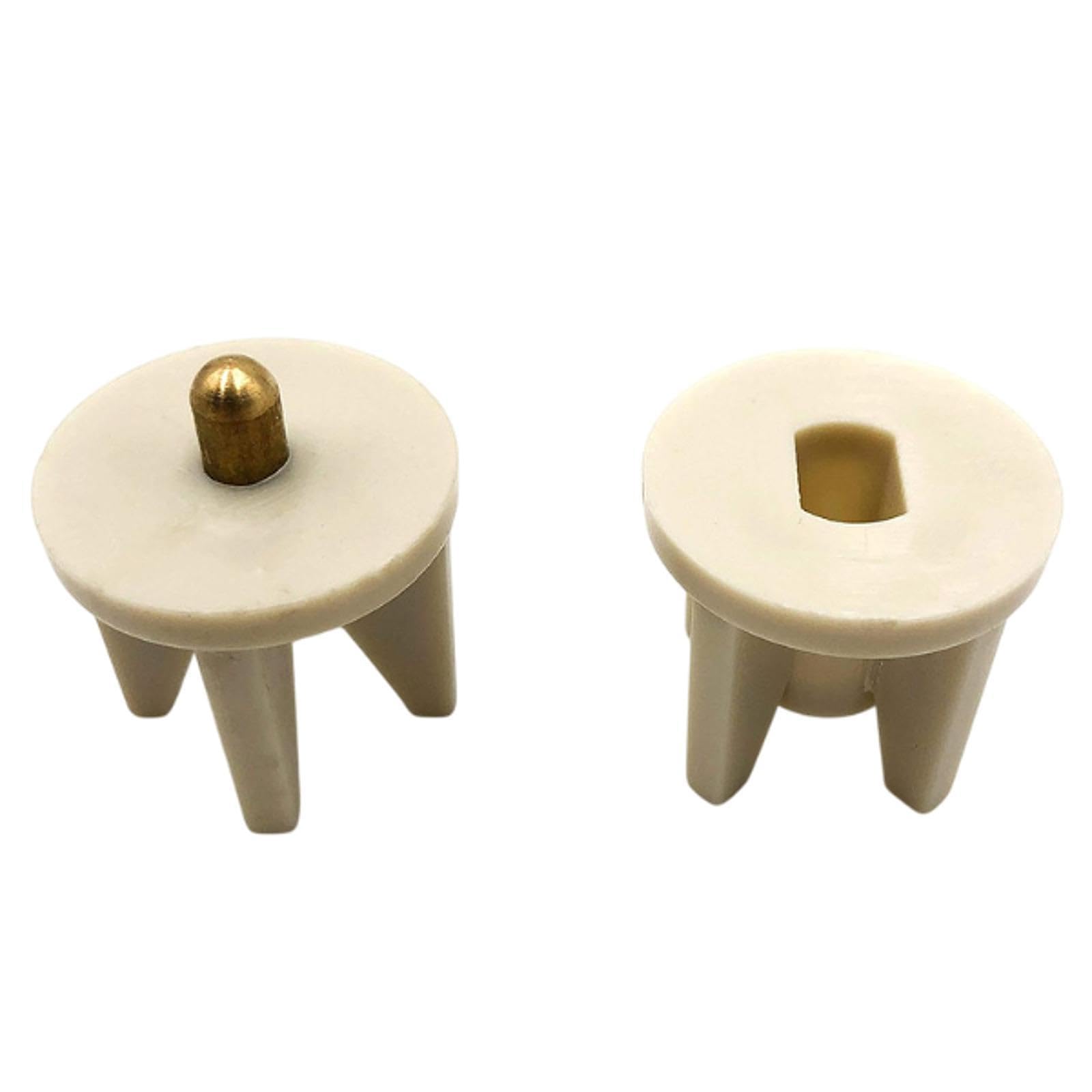Bothyi Blind Clutch Plug Rod End Cap Switch End Plug Easy to Install Blind Curtains Accessories for Indoor Roller Blind Bathroom, Beige 3.8cm