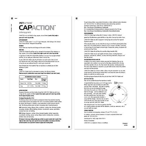 PetArmor CAPACTION (nitenpyram) Oral Flea Treatment for Dogs, Fast