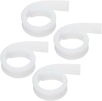 Vista 11 de MECCANIXITY Escobilla de goma de repuesto para ventana, vidrio, puertas de ducha, limpieza de paredes de azulejos, 9.84 pulgadas, color blanco