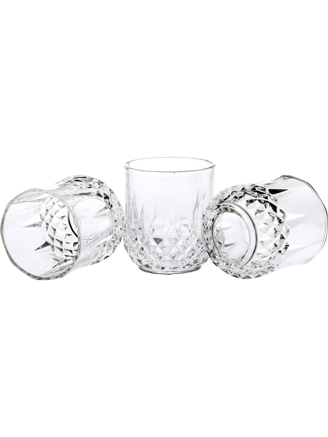 AFAST Party Perfect Elegant Water/Juice Glasses, Enjoy with Every Sip, for Water, Juice Cold Drinks & Beverages, Clear, 200 Ml, 7 X 7 X 9 CM 4