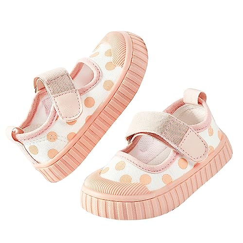 Infant Boys and Girls Sneakers Polka Dot Print Mesh Breathable Non Slip Design Outdoor Casual Shoes Shoes for Toddlers