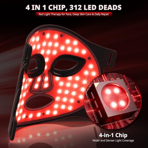 LED Red Light Therapy Mask DROPS TO - image 5