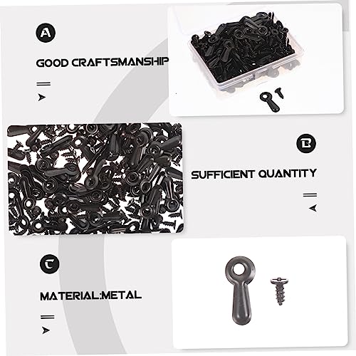 Image of POPETPOP 160Pcs Picture Frame Backing Clips with Screws for Crafting and Hanging Photos Durable Hardware for Picture Frame Supplies and Decor
