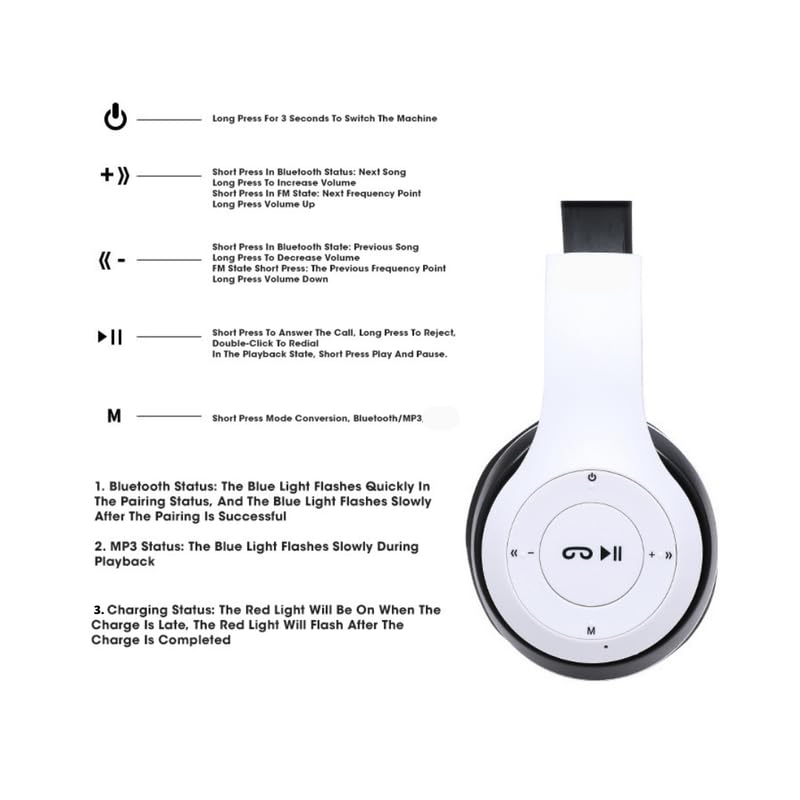 Image of P47 Wireless iC-02 Headphone with Mic & SD Card Slot Bluetooth Headset