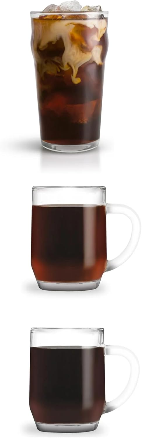 Ninja 10 Cup Drip Coffee Maker, Hot & Iced Coffee Machine, Stainless Steel, Glass Carafe, Programmable, with Advanced Brewing Technology for Iced Coffee, Single Serve and Brew Strength Options - CM300