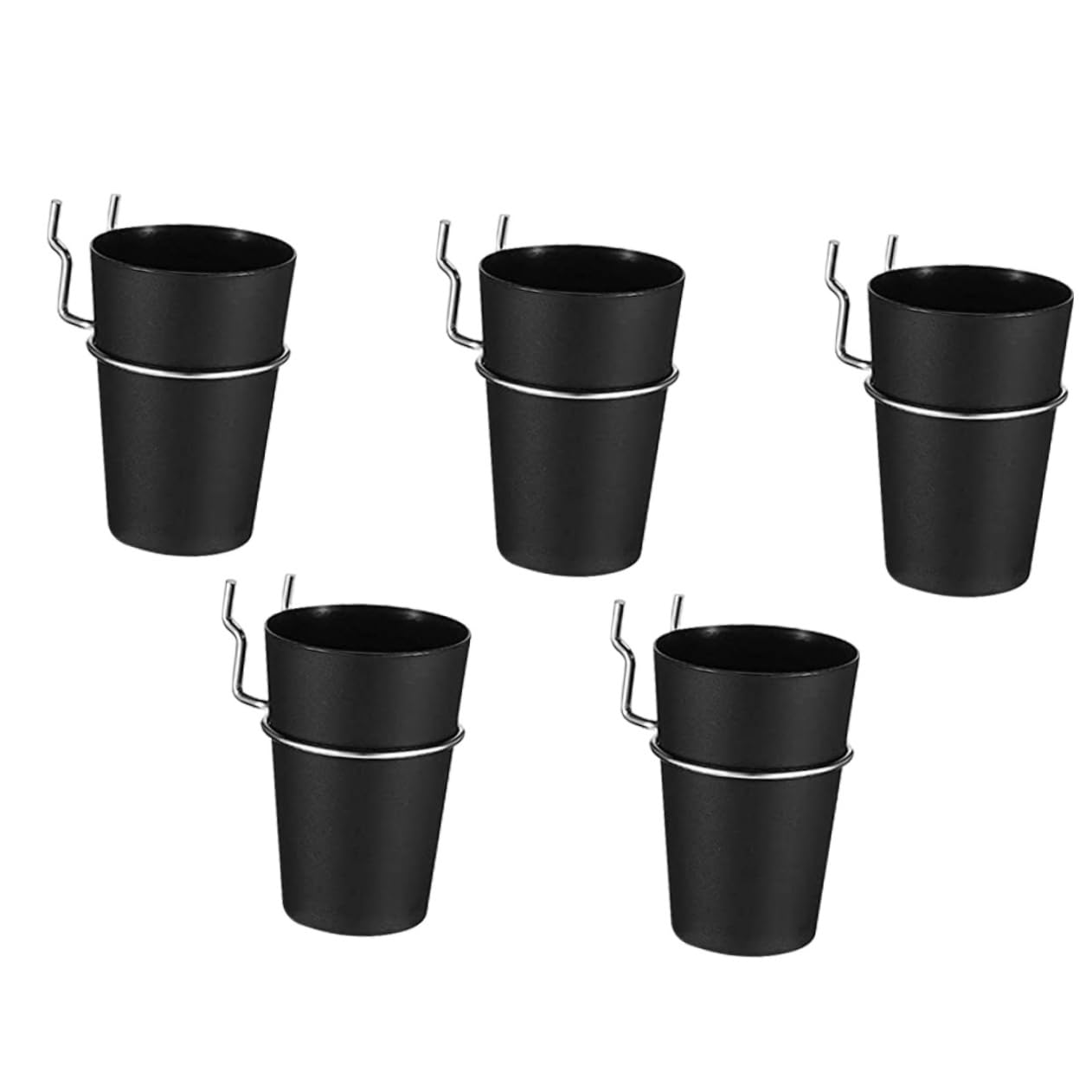 ULTECHNOVO 5 Pack Pegboard Hooks Cup Holder Garage Tool Organizers Wall Storage for Craft Room