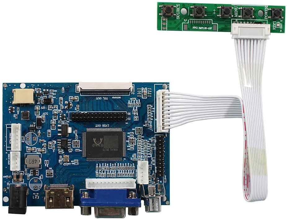 VGA 2AV LCD Controller Board for 8" AT080TN52 EJ080NA-05A EJ080NA-05B 800X600 50Pins LVDs LCD Screen