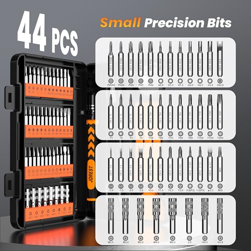 Image of JOREST 59Pcs Small Precision Screwdriver Set with Torx T5 T6, Mini Tool Kit | Magnetic Electronic Repair Tool Kit for Macbook, Computer, Laptop, Phone, PS5, Xbox, Switch, Eyeglasses, Watch, Ring Doorbell