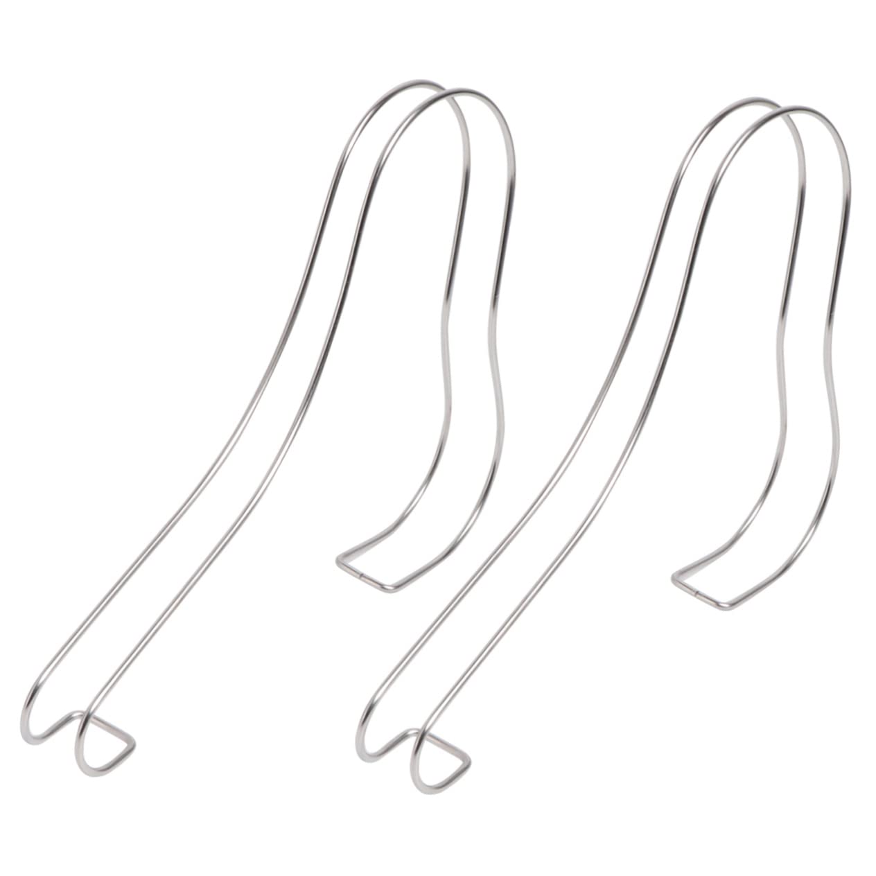 BESTYASH 2Pcs Metal Shoe Display Bracket Stainless Steel High Heel Holder for Home Store Use Elastic Design for Optimal Support Stylish Shoe Shelves Silver