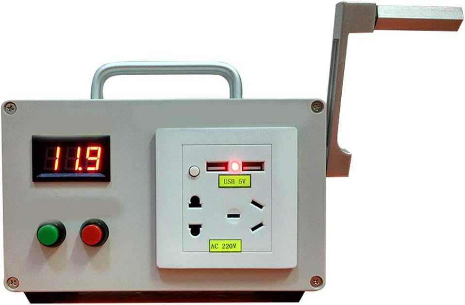 LWQ Small-Scale Hand Crank Generator,Phone Charger Portable Power Supply Emergency Charger