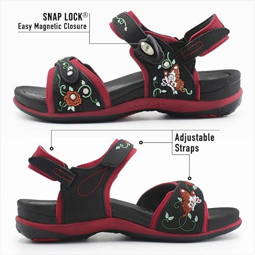 Image of SIGNATURE Arch Support Womens Sandals Comfortable Walking. Everyday Comfy Sandals Women Wear for Beach, Travel, Water, Outdoor, Hiking. Women Footwear.