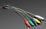 SKU Adafruit Zubehör Small Alligator Clip to Male Jumper Wire Bundle - 6 Pieces - SKU 3448