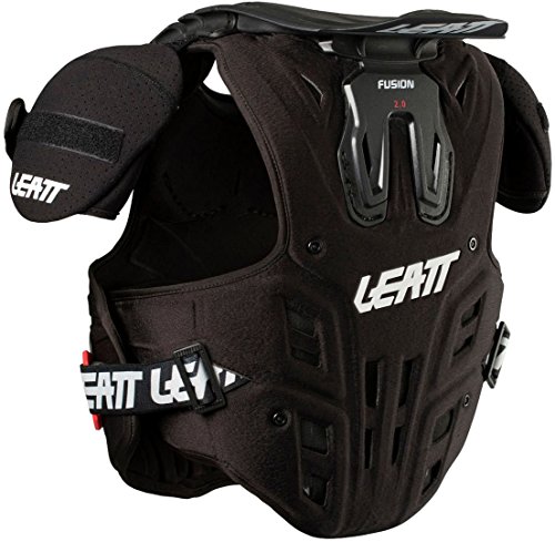 image for Leatt Fusion Vest 2.0 Youth Boys Motox Motorcycle Body Armor - Black/L