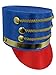 Nicky Bigs Novelties Nutcracker Hat Adult, Nutcracker Tree Topper - Toy Soldier Hat, Ringmaster Hats, Ring Leader Hats - Ringmaster Costume Accessory.