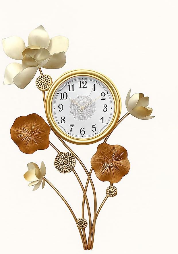 Wall Clock for Living Room Decor, Decorative Wall Clocks for Bedroom Kitchen Home Office,Modern Wall Clock Battery Operated, Large Silent Wall Clock Non Ticking, Analog Display (MO-07)