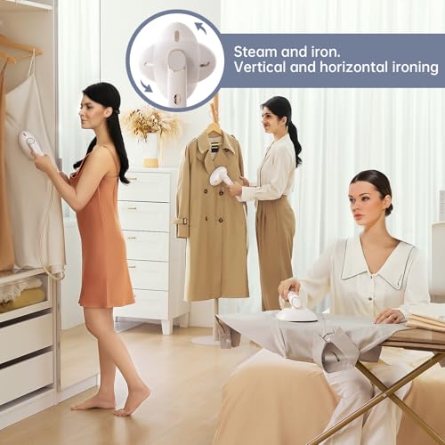 Estación de Plancha de Vapor para Hogar y Oficina, Vaporizador Profesional 1500 W, Plancha de Suela Grande, Tanque de Agua Extraíble 400 ml - imagen 5