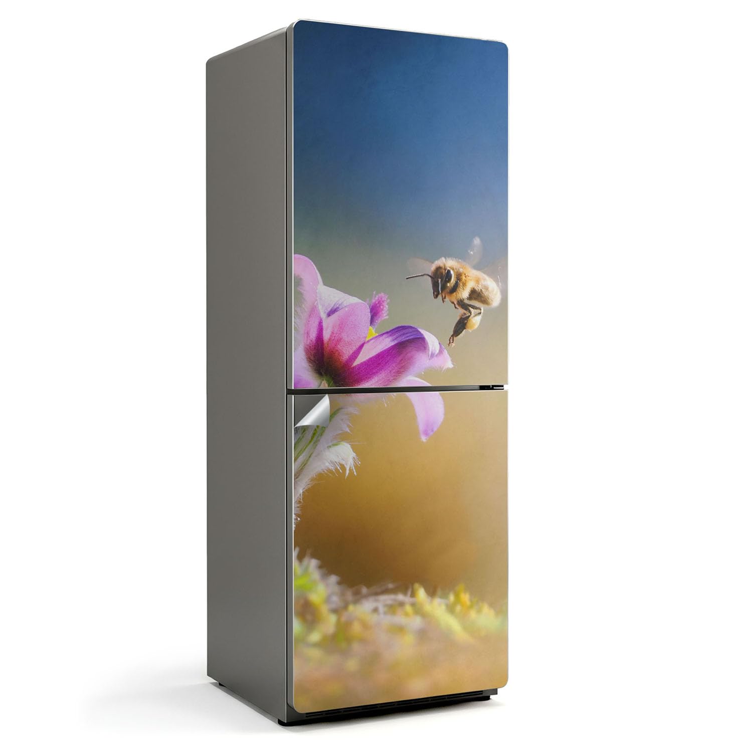 Sticker auto-adhesif frigo 70x190 cm ambiance nature pour cuisine