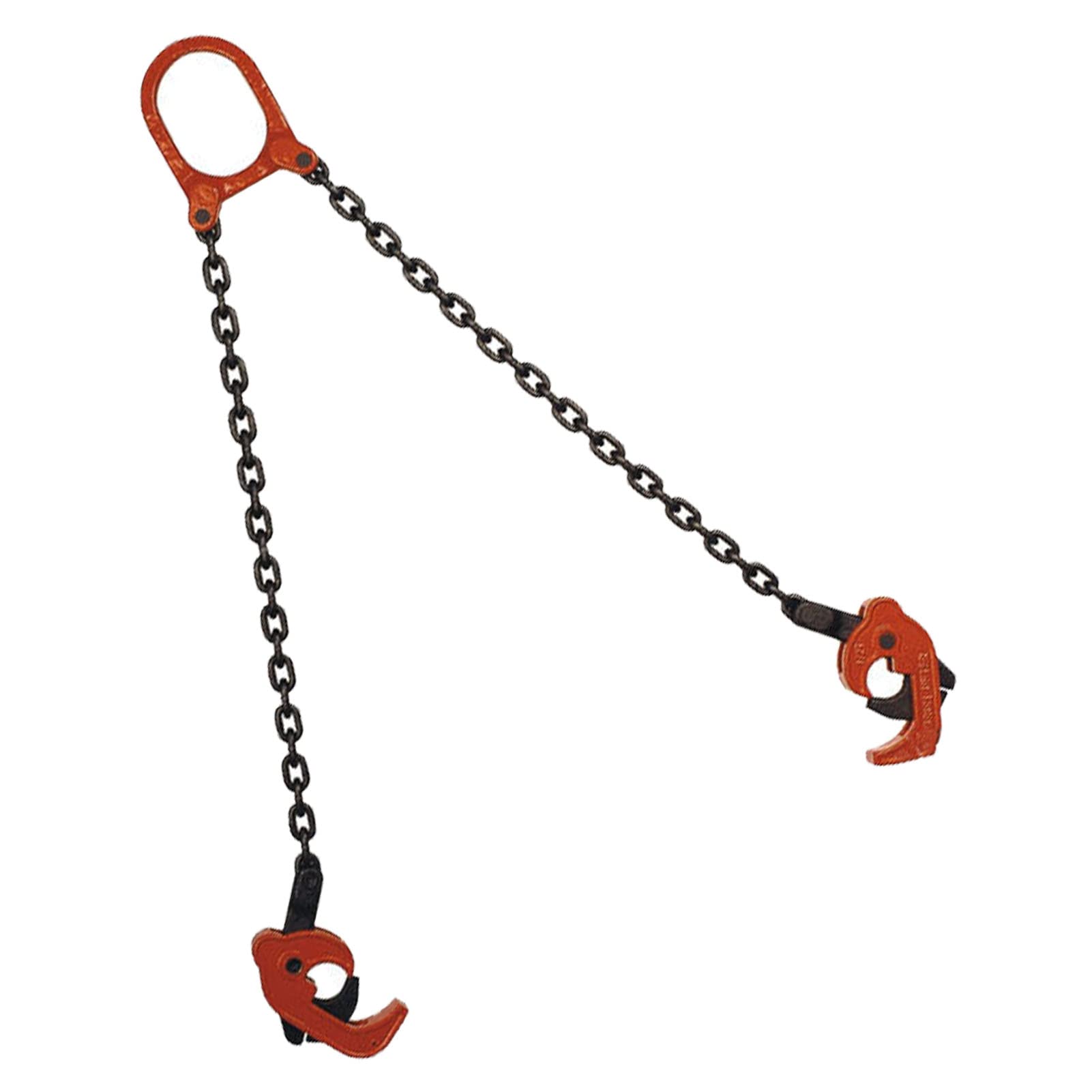 Cadena de Elevación con 2 Ganchos para Bidones, Cadena de Elevación para Bidones, Cadena de Elevación para Bidones, Robusta, Segura, Práctica, Estable, industrial. (0.5T)