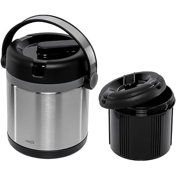 Emsa Mobility Insulated Flask for Hot and Cold Food Black/Grey 1.2 L
