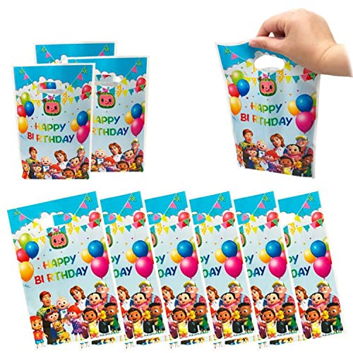 50 Packs JJ melon Party Gift Bags, JJ melon Gift Bags Party Supplies for Kids JJ melon Themed Party, Birthday Decoration Gift Bags Well for Girls or Boys