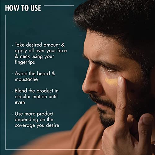 Yaan Man Tinted Moisturizer for Men, 30gm (Light) | BB Cream | Improves Uneven Skin Tone| Hydrating and Light Weight, Non Sticky Makeup | With Kale Oil & Trehalose - Image 6