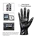Dsane Winter Leather Gloves for Women, Touchscreen Texting Warm Driving Gloves (Black, S)