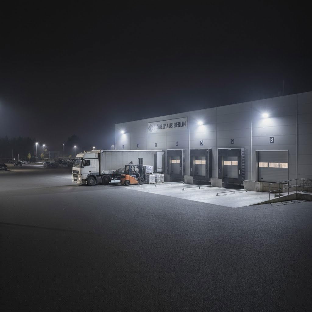 Theben 1020676 theLeda B50 Dual WH foco LED 50 W mural exterior IP65 | 3000 K cálido/4000 K neutro conmutable, 6900 lm, DarkSky, lente transparente, 90° arriba/70° abajo, sensor opcional, blanco