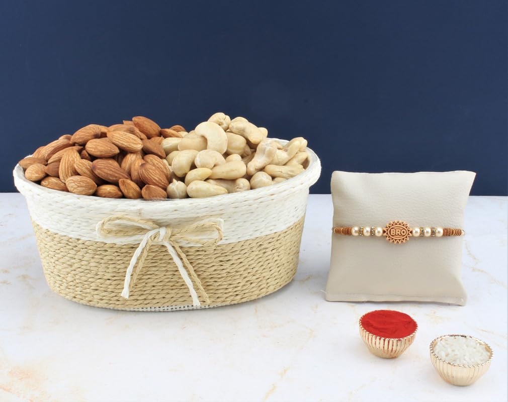 SFU E Com Dry Fruit Hamper For Rakshabandhan Gift | Dry Fruit And Rakhi For Brother | Dry Fruit Basket Hamper | 194-image-40