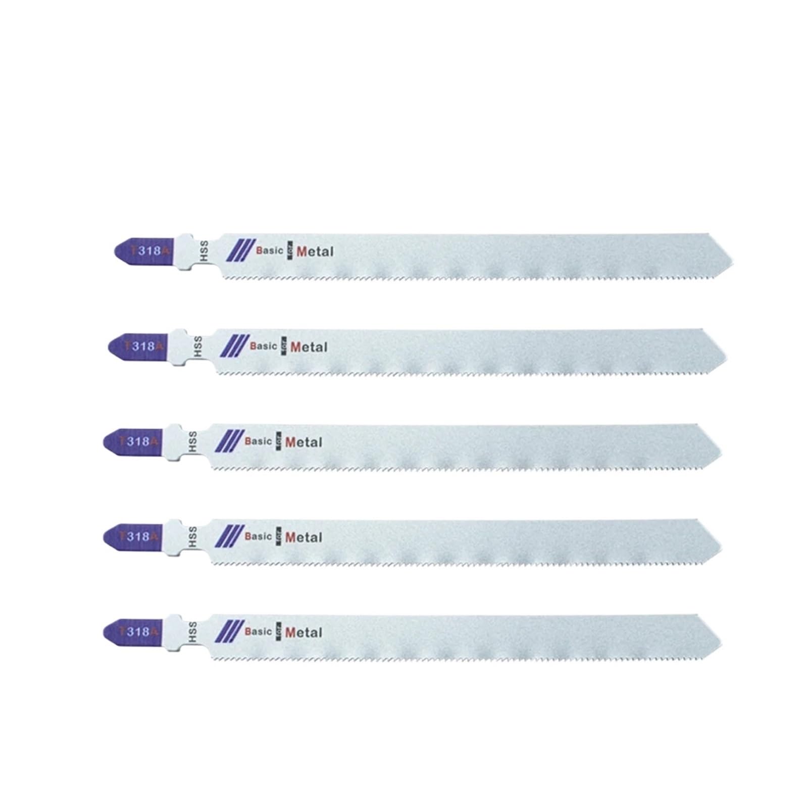 Cuchillas de sierra calar HSS T Shank, paquete 5/10/20 for corte alternativo metales(T318A-M2-20Pcs)