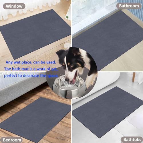 Tapis de bain absorbant en pierre lavable machine et ultra antidérapant - 7