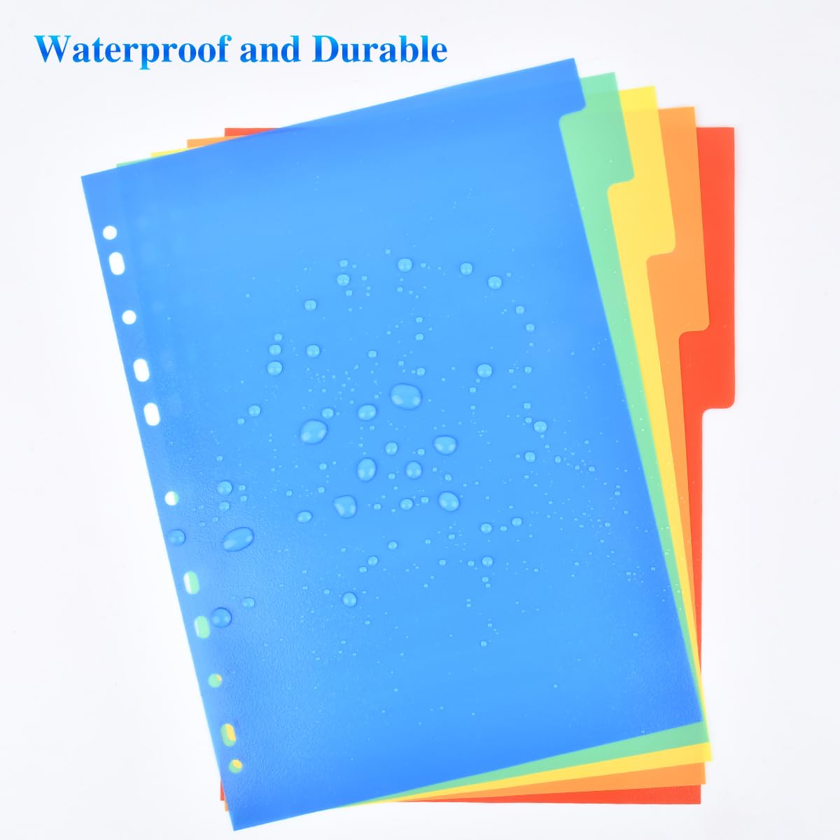TMBMLPP A4 File Dividers - 6-Pack, 12-Part Ring Binder with Sticky Folder, Color-Lever Arch for School/Office - Image 4