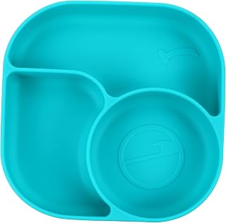 Toyvian 1 Peça Prato De Jantar Talheres Para Crianças Tigelas De Sucção Para Bebê Utensílio De Silicone Descanso Compartimentos Para Bebê Prato Durável Sugador De Bebê Talheres Dividido