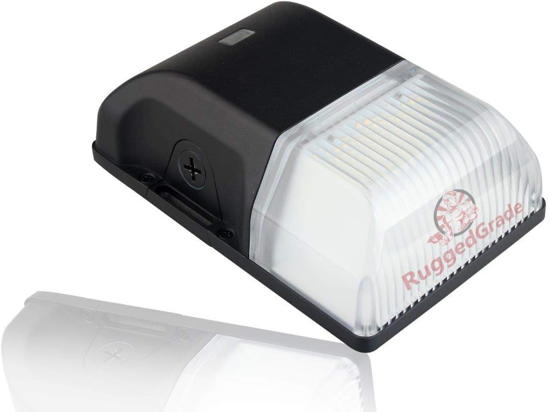 RuggedGrade Pavo III Series 2,400 Lumen LED Wall Light with Dusk to