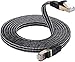 DanYee Cat 8 Ethernet Cable, Nylon Braided 33ft CAT8 High Speed Professional Gold Plated Plug STP Wires CAT 8 RJ45 Ethernet Cable 3ft 10ft 16ft 26ft 33ft 50ft 66ft 100ft(Black 33ft)