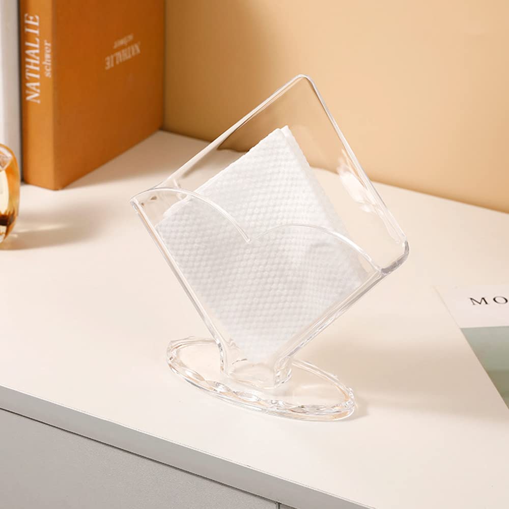 Porte-serviettes Design Transparent - Lot De 2 - Pour Table De Cuisine Moderne Et Rangement Pratique