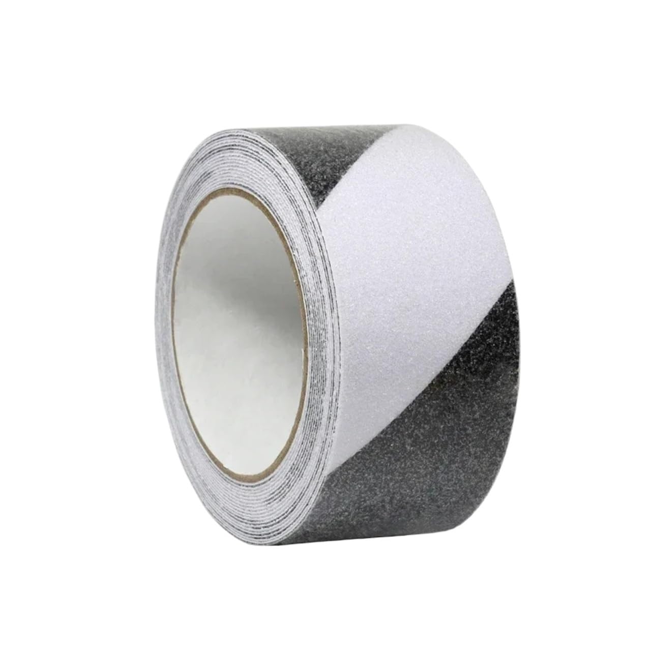 1 cinta antideslizante for exteriores, adecuada for escaleras, pisos y escalones.(Black White,5M_1PCS_10CM)