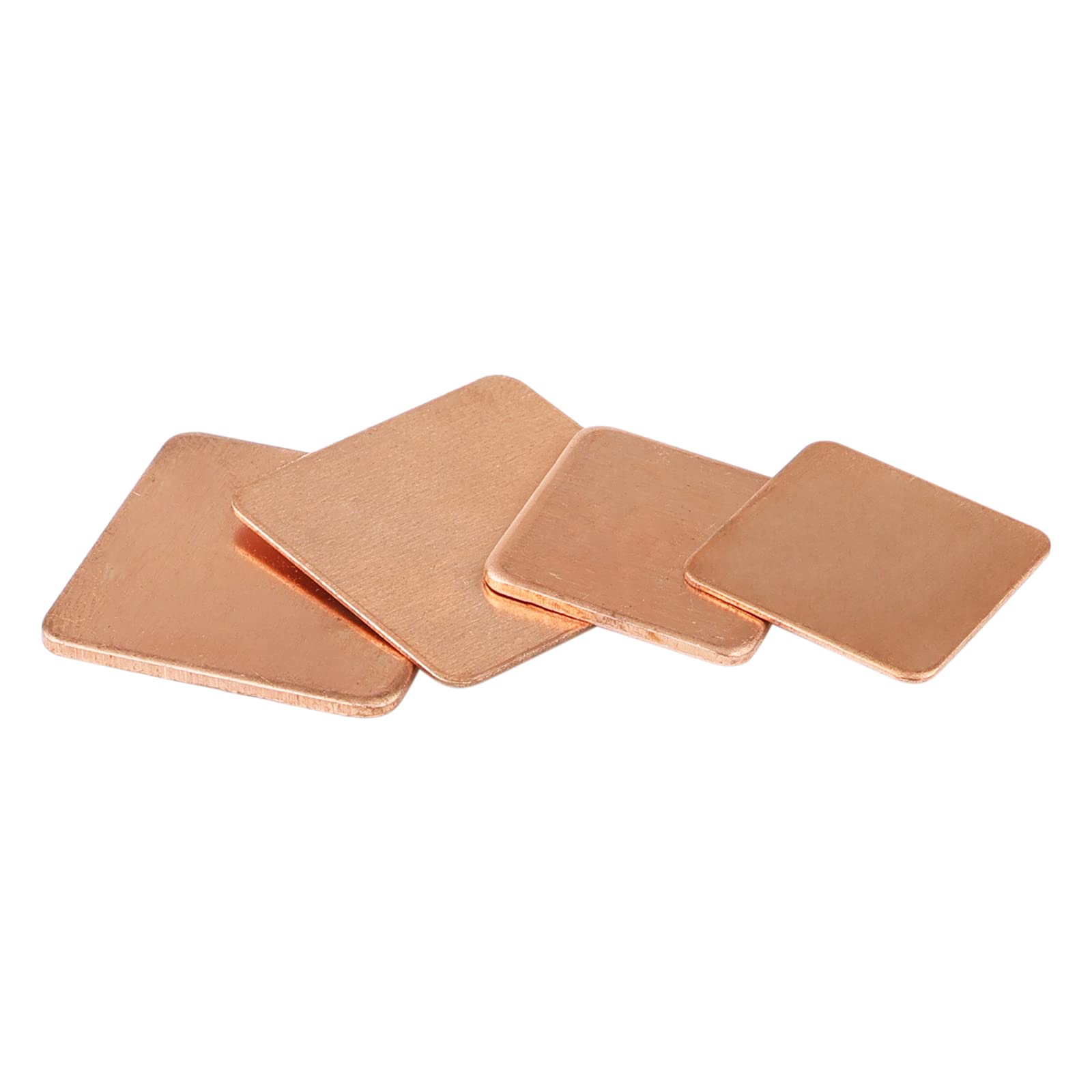 40 unidades de disipadores de calor de cobre, 4 tamaños, 0.591 x 0.591 in, 0.787 x 0.787 in, kit térmico de almohadilla de cobre, kit térmico para enfriar, portátil, GPU, CPU, chipset IC 4