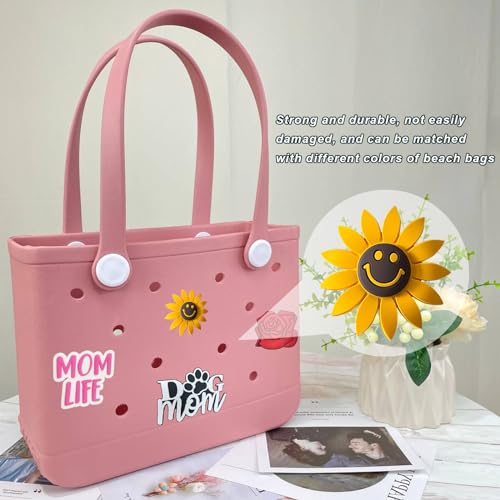 Image of Lckaey Rubber Beach Bag Accessories-PVC Rubber Totes organizer Sport Charms- for Purse Bogg Inserts