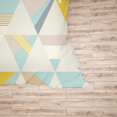 Parure de lit 3 pièces avec housse de couette triangle vector et 2 taies d'oreiller - 6
