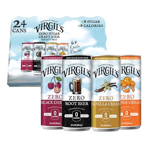 Virgil's Handcrafted Orange Cream Soda - Zesty Bold Flavor - 12oz Cans, 24 Pack