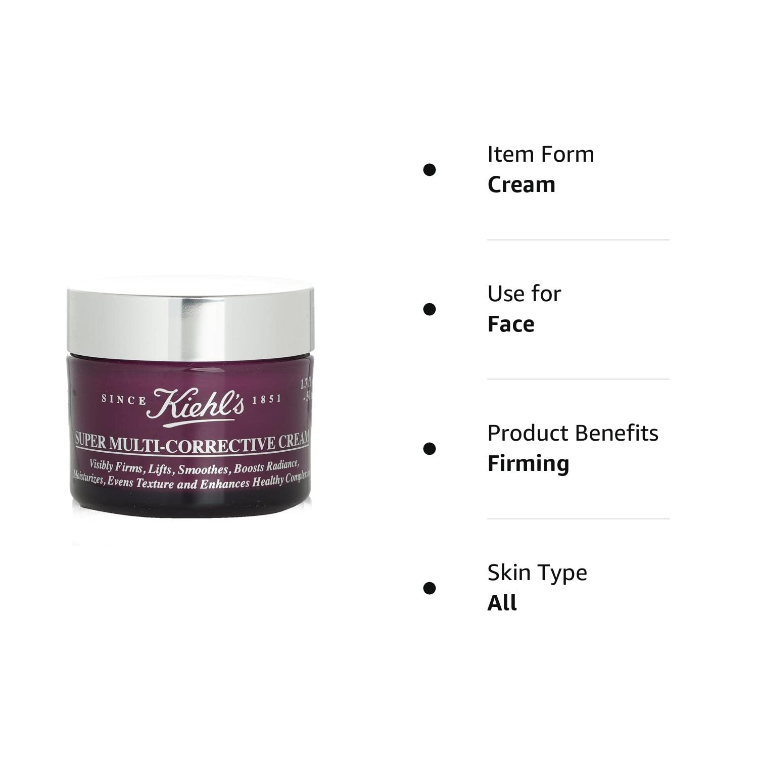 Amazon.com: Kiehl's Super Multi-Corrective Anti-Aging Face & Neck Cream,  1.7 Ounce : Beauty & Personal Care